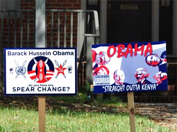 Obama yard signs